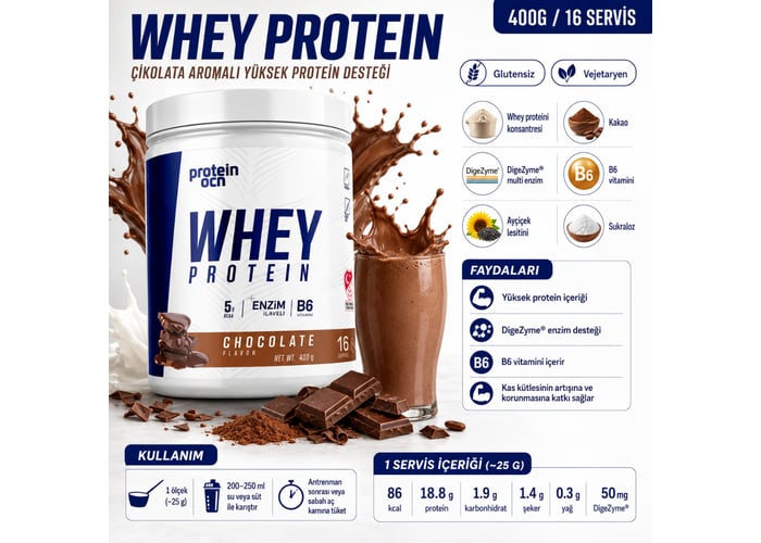 Whey Protein Çikolata (400gr) - Proteinocean