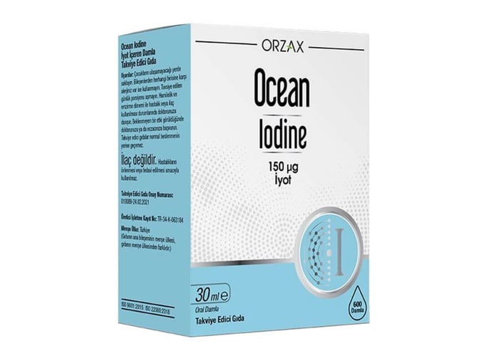 Ocean Iodine, İyot Takviye Edici Gıda (30ml) - Orzax
