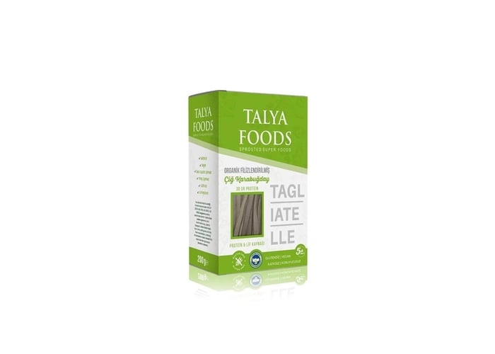 Filizlendirilmiş Çiğ Karabuğday Tagliatelle (Glutensiz, 200gr) - Talya Foods
