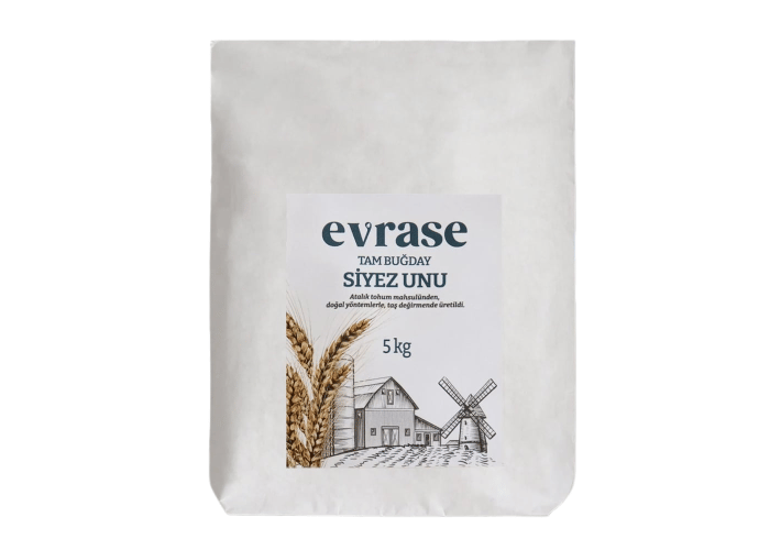 Evrase Atalık Siyez Tam Buğday Unu (5kg)