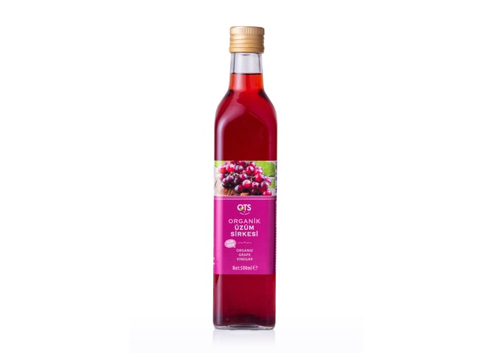 Organik Üzüm Sirkesi (500ml) - OTS Organik