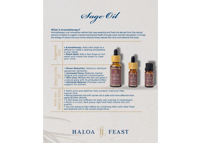 Ada Çayı Yağı (30ml) - HALOA FEAST
