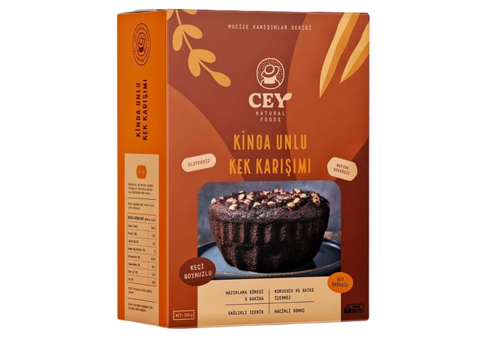 Kinoa Unlu Kek Karışımı (265gr) - Cey Natural Foods