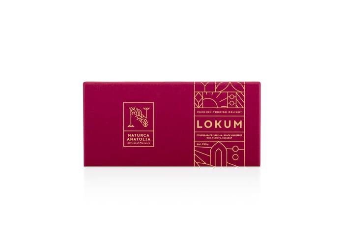 Nar, Karadut, Vanilya Lokum (Bordo Kutu, 250gr) - Naturca