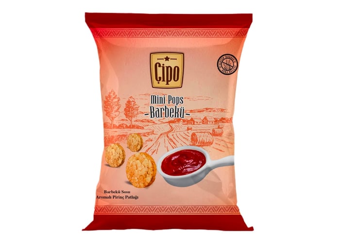 Çipo Barbekü Atıştırmalık Cips (Glutensiz, 60gr) - Glutensiz Fabrika