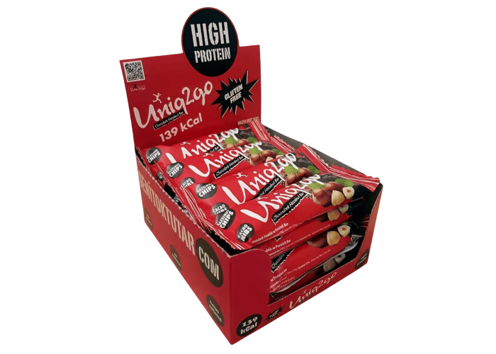 Chocodark Fındıklı Proteinli Bar (16 adet x 38gr) - Uniq2go