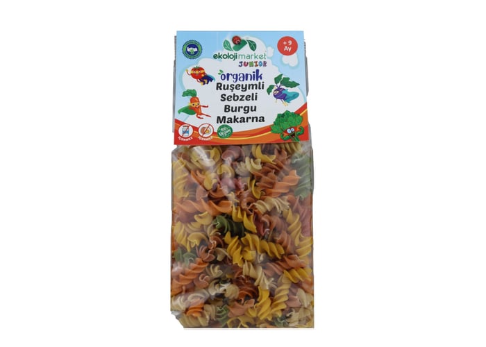 Ruşeymli Sebzeli Burgu Makarna (250gr) - Ekoloji Market