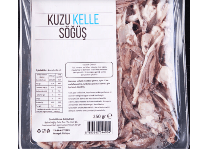 Kuzu Kelle Söğüş (250gr) - Baba Söğüş