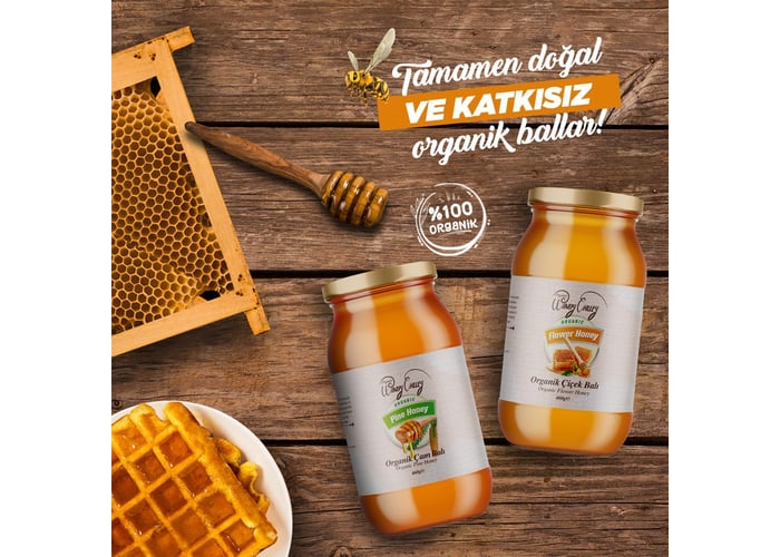 Organik Süzme Çam Balı (460gr) - Organic Windy Valley