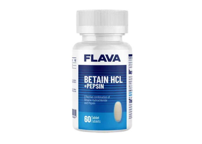 Betain Hcl + Pepsin (60 kapsül) - Proteinocean