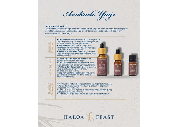 Avokado Yağı (30ml) - HALOA FEAST