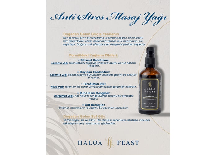 Anti Stres Masaj Yağı (100ml) - HALOA FEAST