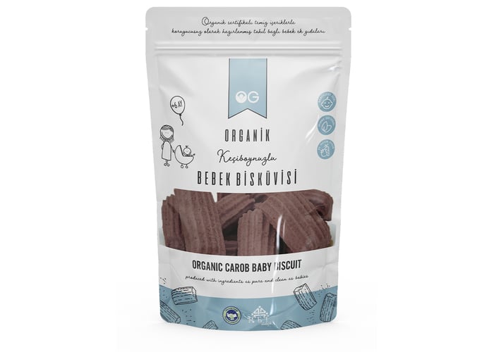 Organik Keçiboynuzlu Bebek Bisküvisi (+6 Ay, 150gr) - Og Natural