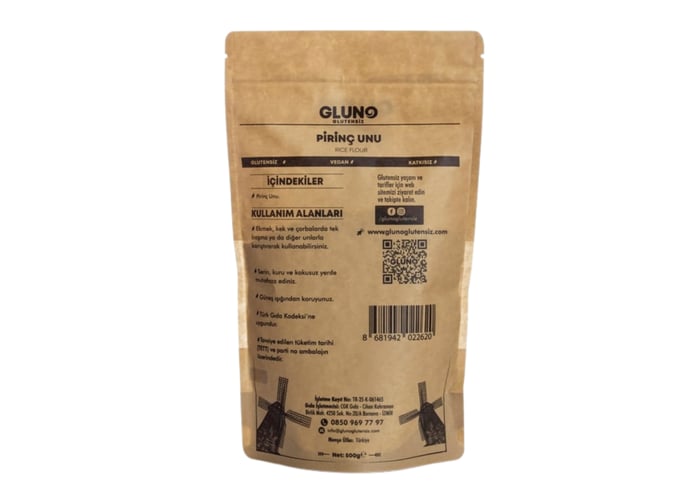 Pirinç Unu (Glutensiz, 500gr) - Gluno