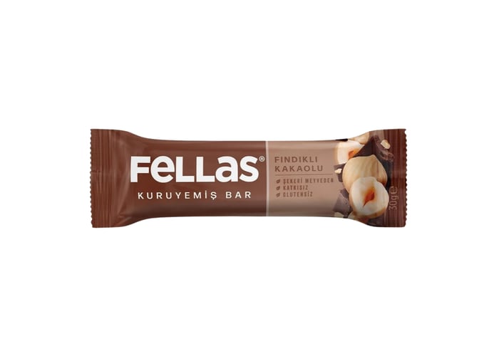 Fındıklı Kakaolu Kuruyemiş Bar (12 adet x 30gr) - Fellas