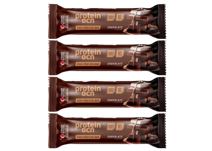 Çikolata Aromalı Protein Bar (4 adet x 50gr) - Proteinocean