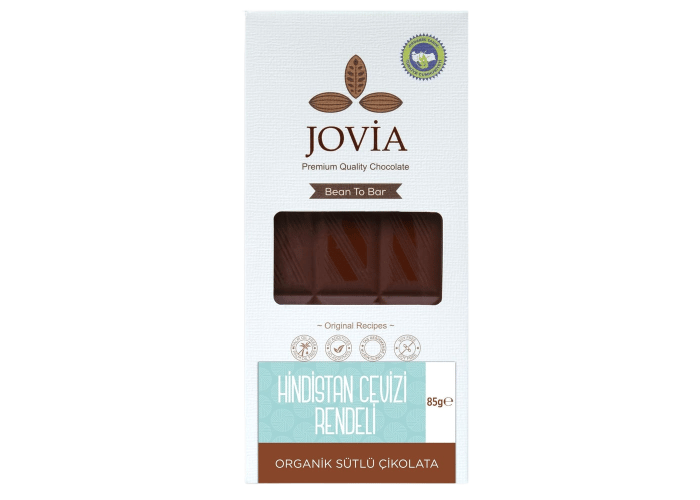 Organik Sütlü Çikolata (Hindistan Cevizi Rendeli, 85gr) - Jovia