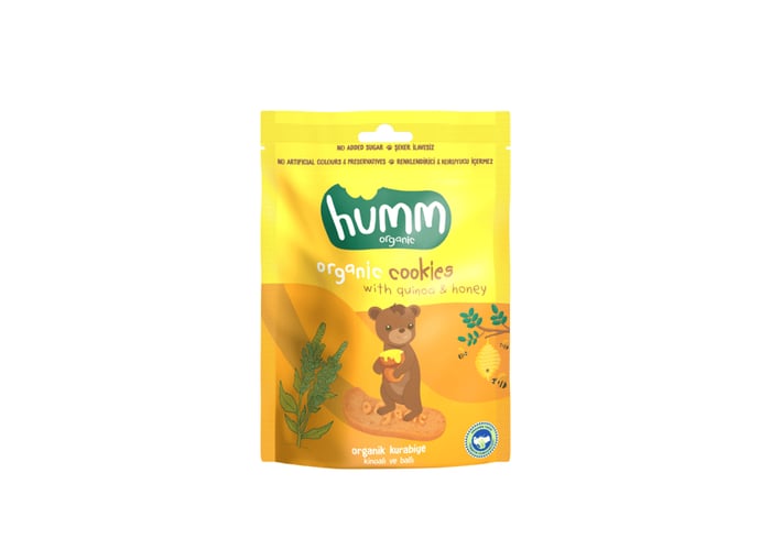 Organik Kinoalı Ballı Kurabiye (55gr) - Humm Organik