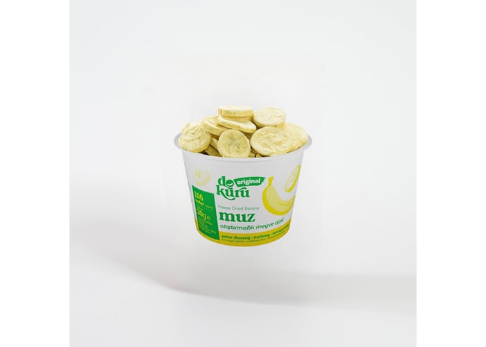 Dondurularak Kurutulmuş Muz (30gr) - Dokuru