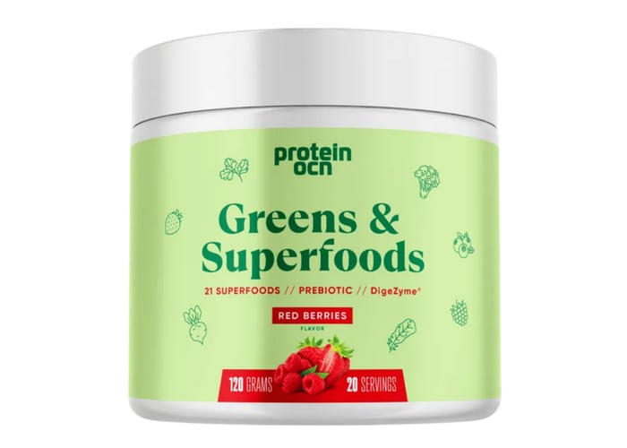 Greens & Superfoods Red Berries (120gr) - Proteinocean
