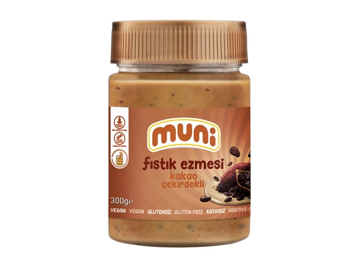 Kakao Çekirdekli Fıstık Ezmesi (300gr) - Muni