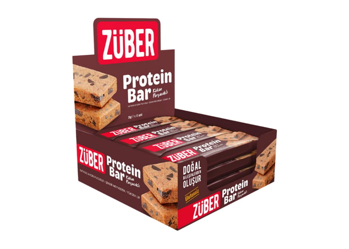 Kakao Parçacıklı Protein Bar (12 adet x 35gr) - Züber