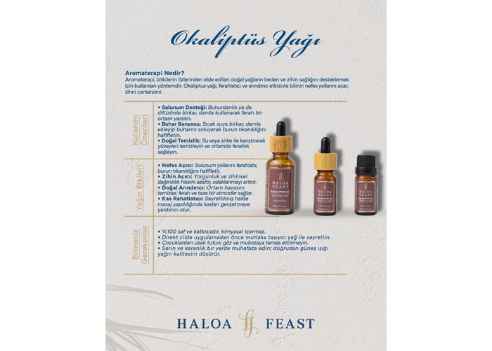 Okaliptus Yağı (30ml) - HALOA FEAST