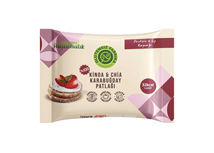 Chia ve Kinoalı Karabuğday Patlağı (24gr) - Glutensiz Fabrika