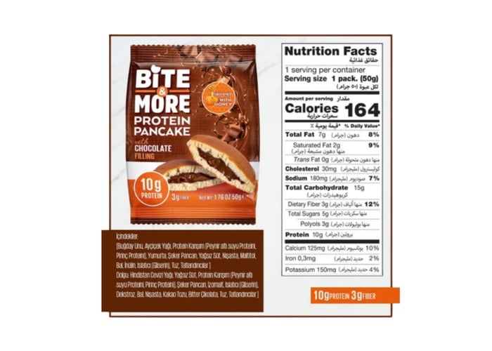 Protein Pancake Çikolata (50gr) - Bite&more