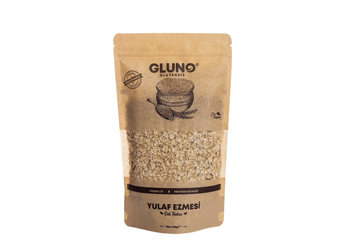Glutensiz Yulaf Ezmesi (400gr) - Gluno Glutensiz