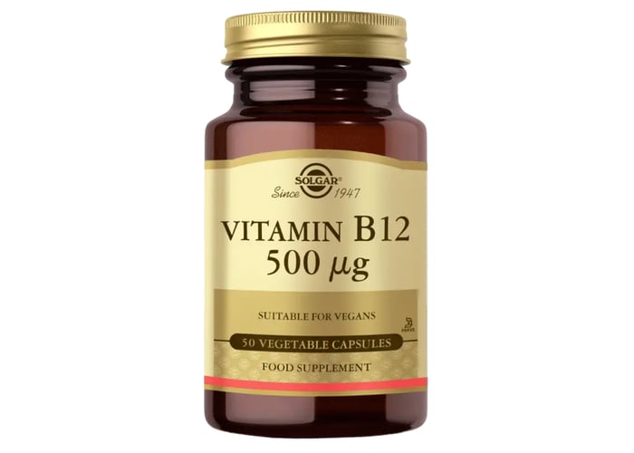 Vitamin B12 (50 kapsül, 500mcg) - Solgar