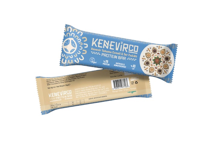 Kenevir Tohumu Ezmeli Yer Fıstıklı Protein Bar (32gr) - Kenevirco