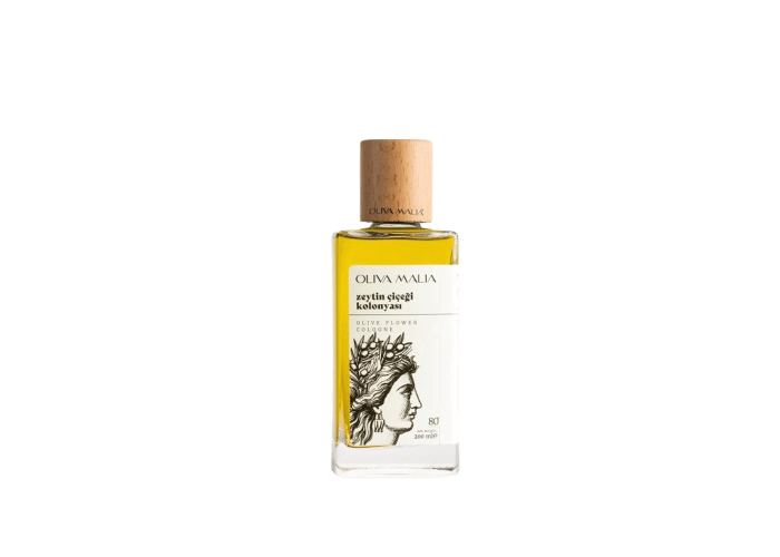 Zeytin Çiçeği Kolonyası (200ml, Cam Şişe) - Oliva Malia