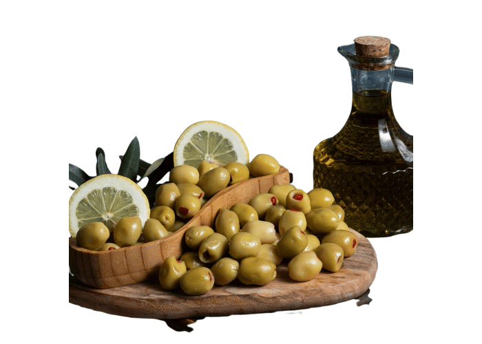 Biberli Yeşil Zeytin (400 gr) - Elif Candar