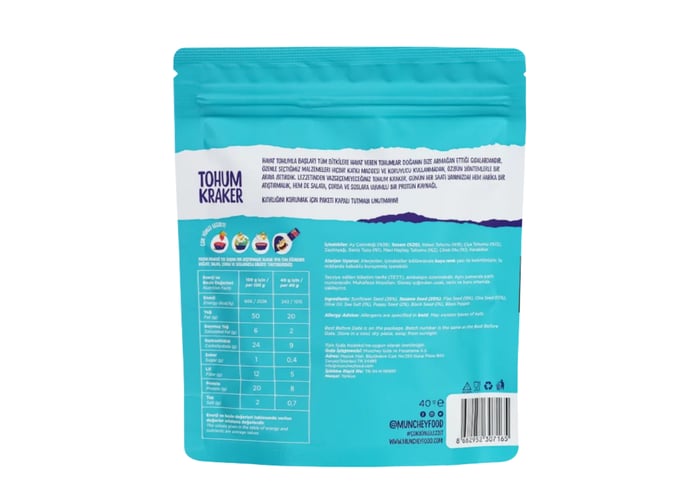 Sade Tohum Kraker (40gr) - Munchey