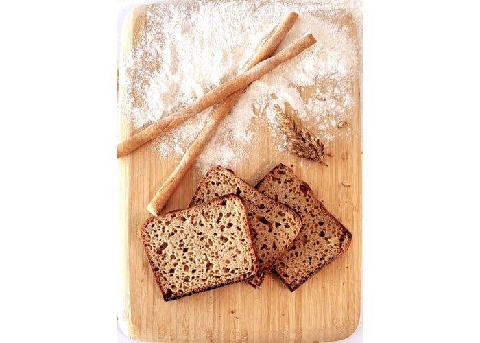 Ekşi Mayalı Tam Buğday Ekmeği, Grissini Hediyeli (3 adet, 500gr) - Evrase