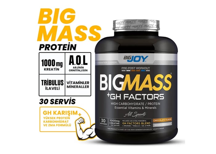 Bigmass Gainer Gh Factors Çikolata (3kg) - Bigjoy
