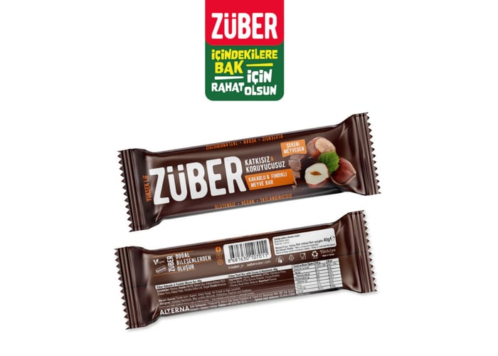 Fındıklı Kakaolu Bar (12 adet x 40gr) - Züber