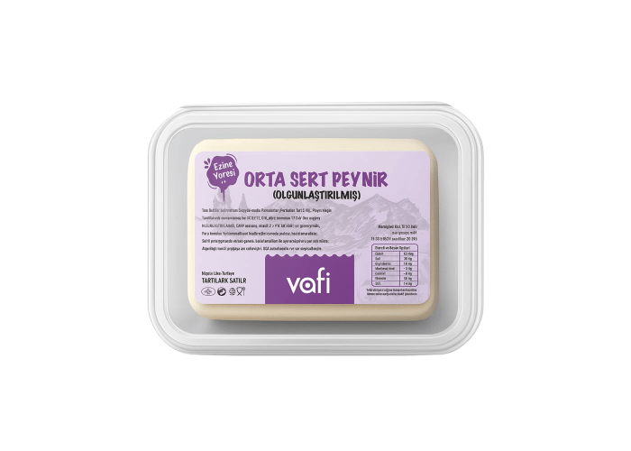 Ezine Orta Sert Tam Yağlı Beyaz Peynir (500gr) - Vafi