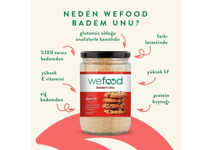 Glutensiz Badem Unu (250gr) - Wefood