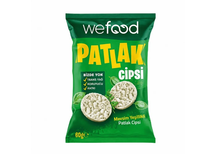 Mevsim Yeşillikli Patlak Cipsi (60gr) - Wefood