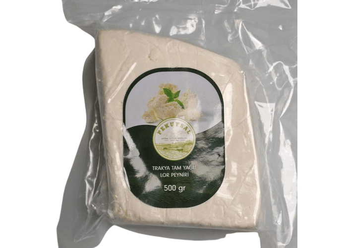 Pekuysal Doğal Çiftlik Trakya Tam Yağlı Lor Peyniri (500gr)