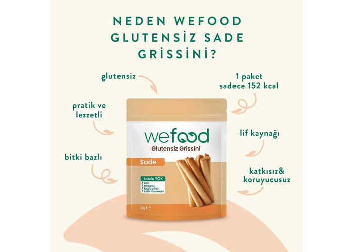 Grissini Sade (Glutensiz, 40gr) - Wefood