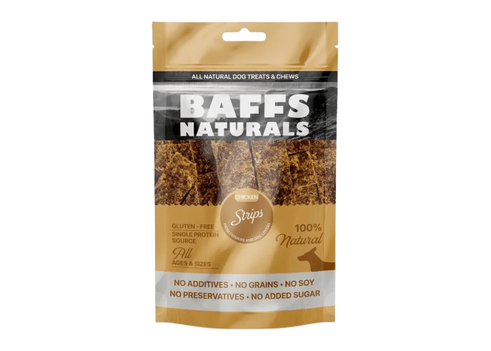 Baffs Naturals Tavuk Et Çubuğu Doğal Çiğnemelik Köpek Ödül Maması (100gr)