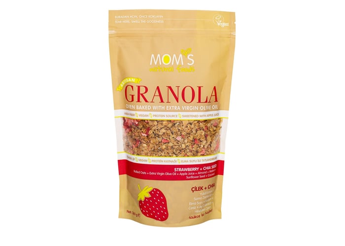 Çilek ve Chia Granola (360gr) - Mom’s