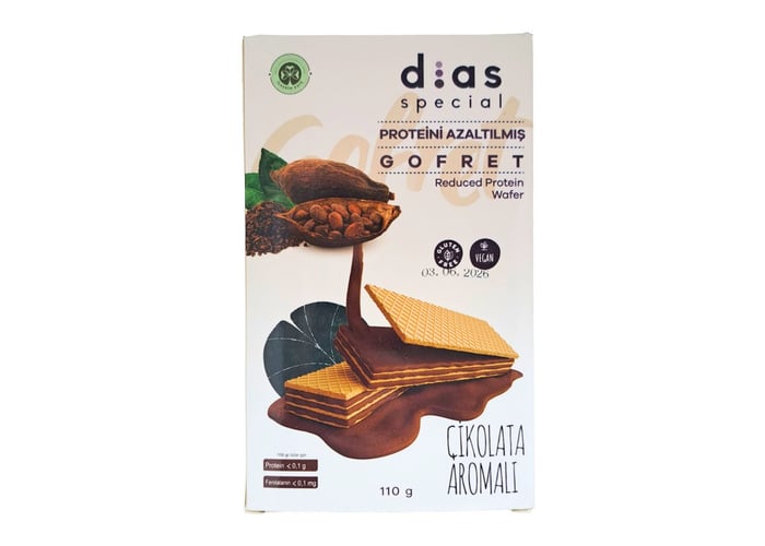Dias Special Düşük Proteinli Çikolatalı Gofret (110gr)