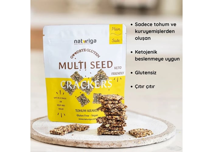 Unsuz Tohum Kraker/Sade (40gr) - Naturiga
