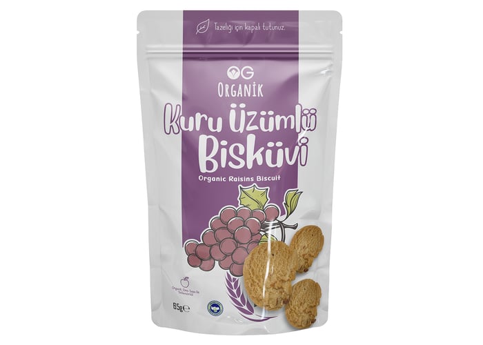 Organik Üzümlü Bisküvi (65gr) - Og Natural