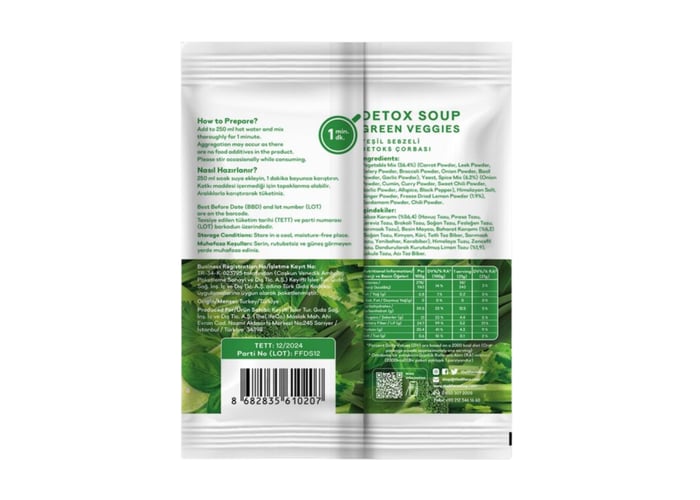 Detox Çorbası (21gr) - Thelifeco