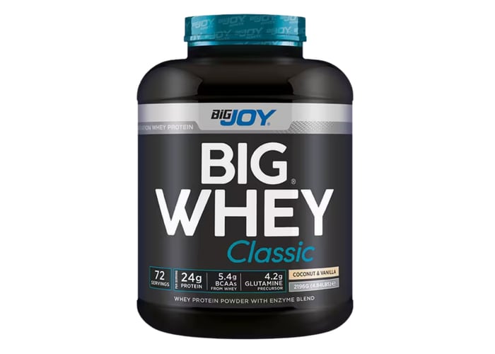 Whey Protein Classic Hindistan Cevizi Vanilya (72 servis, 2196gr) - Bigjoy